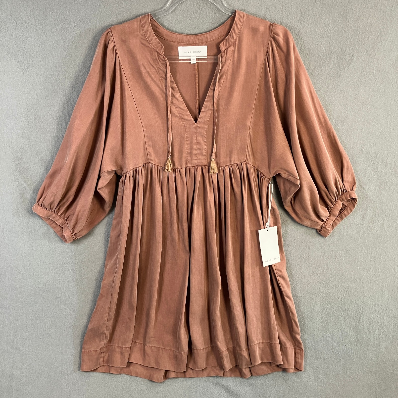 Dear John Women’s Alexis 3/4 Sleeve Mini Dress Size M Nutshell NWT