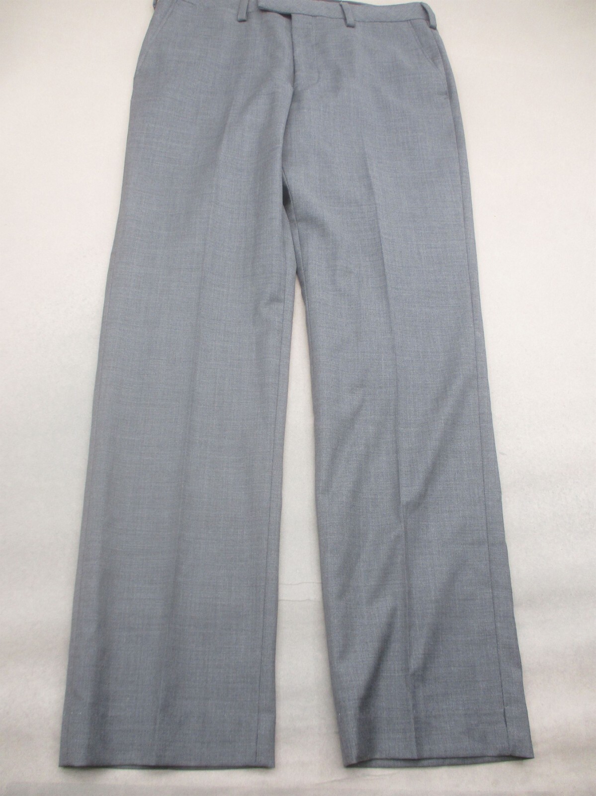 Unbranded Size 32×32 Mens Gray Wool Blend Zip Fly Pockets Arrow Dress Pants 330
