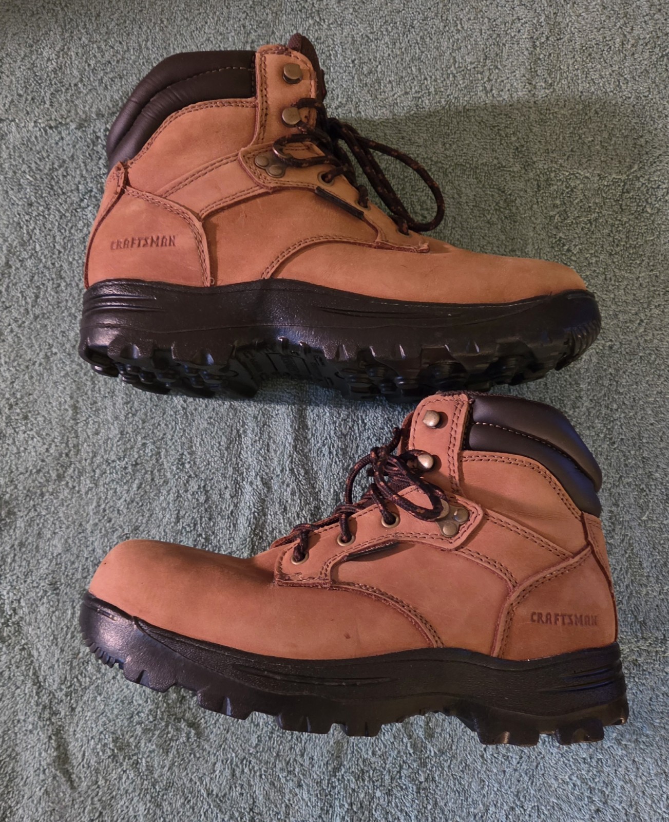 Craftsman Men’s Work Boots 8.5 W Wheat Leather Soft Toe NIB Vintage 2015 20175