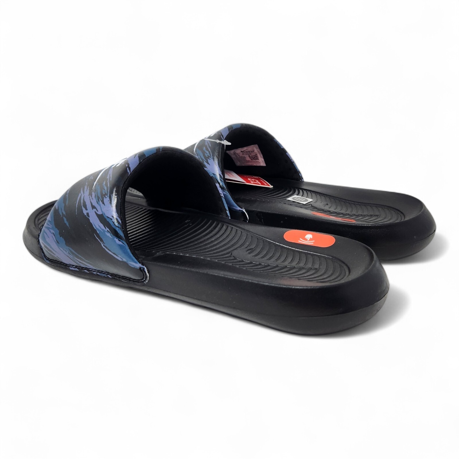 Nike Victori One Athletic Slides Men’s Sizes Black Pure Platinum Off Noir Camo