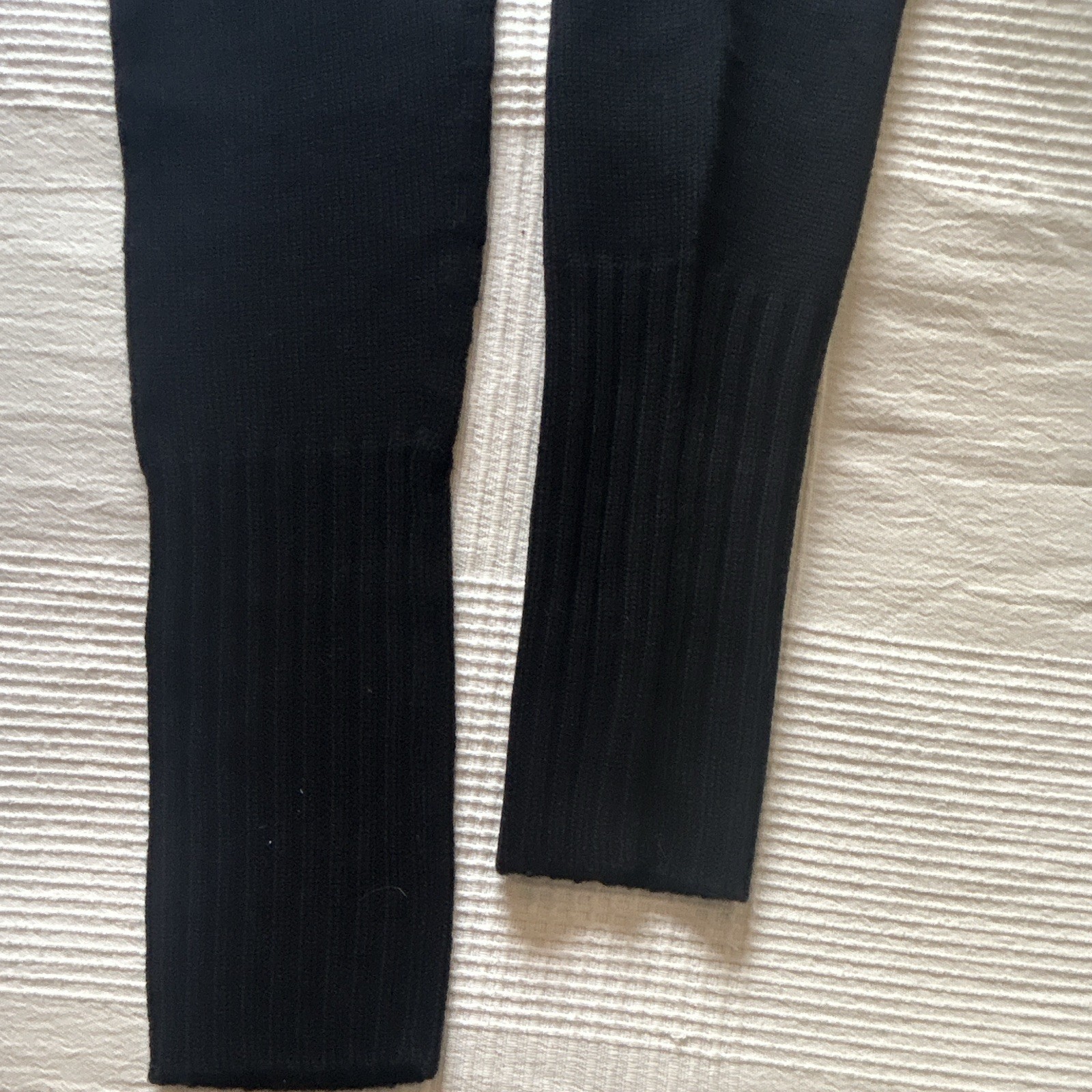 NFP 100% Merino Wool Leg Warmers, Black Solid Cuff, Women’s XS/S, 1 Pair