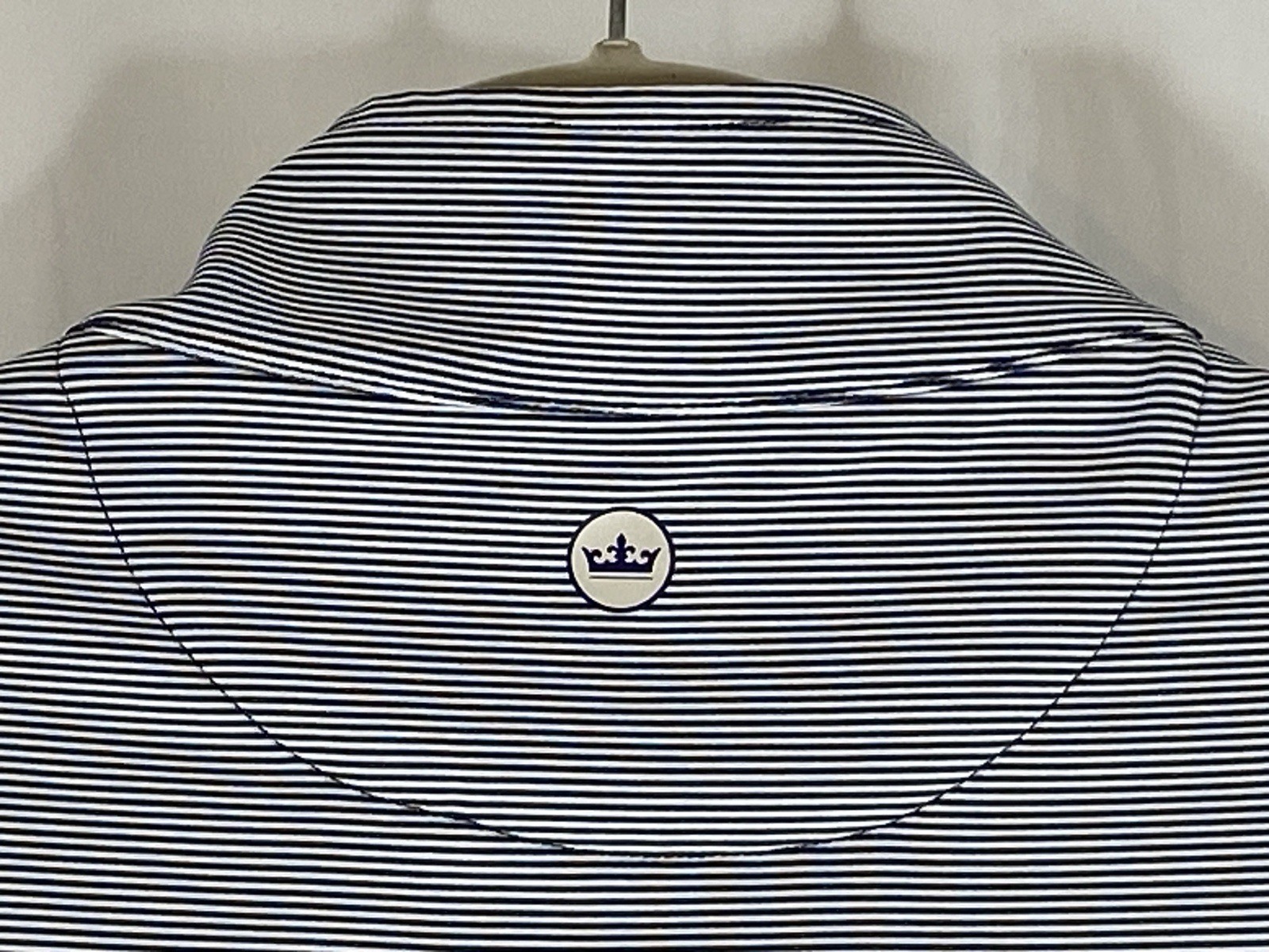 Peter Millar Perth Sugar Stripe Performance Folds Of Honor 1/4 Zip Jacket XL
