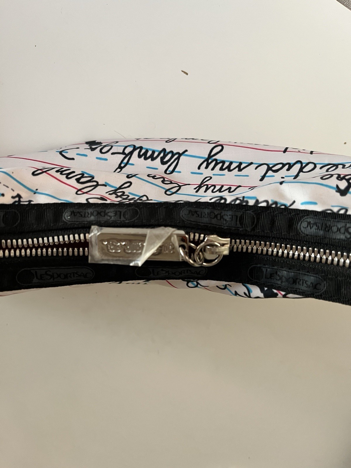 L.A.M.B. LeSportsac by Gwen Stefani small penmanship hella hobo with charm NWT