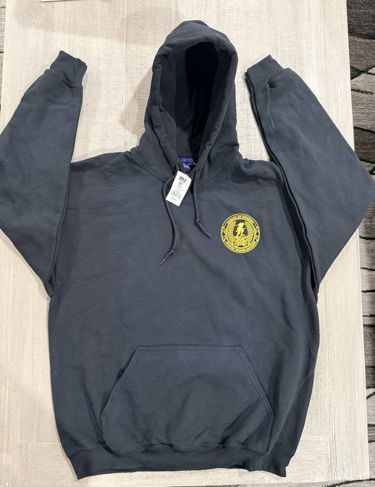 USMC US Marine Corps “School of Infantry” Black Hoodie / Hooded Sweatshirt -Sz L