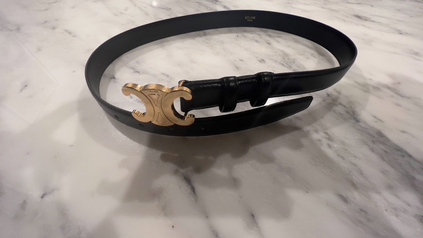 Celine Medium Triomphe Belt Size 75cm