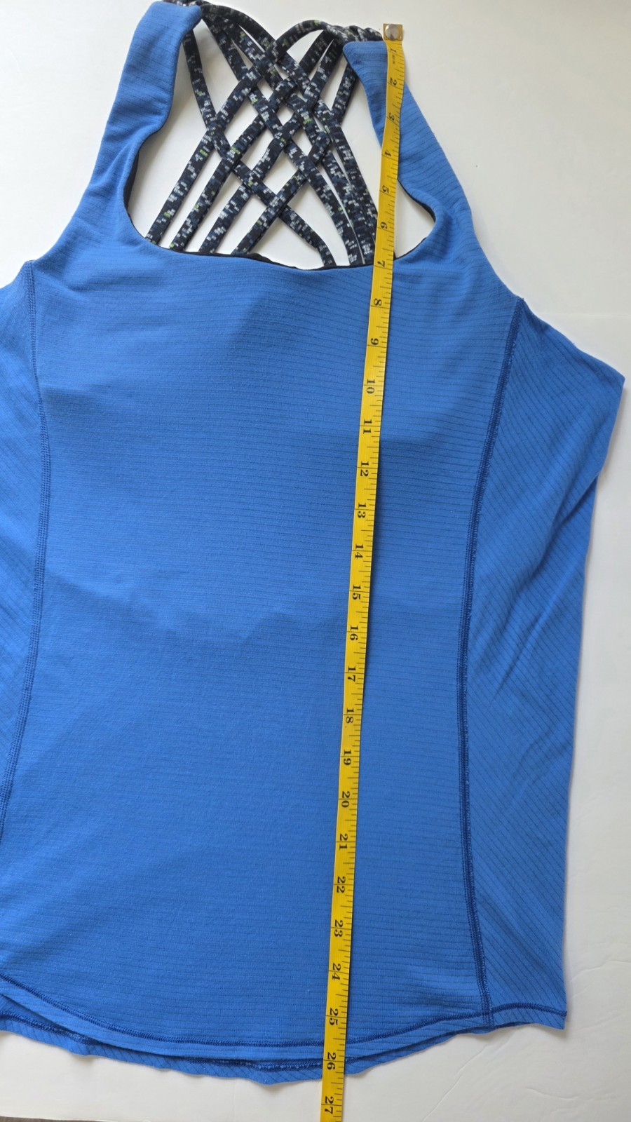 Camiseta sin mangas Lululemon Strappy Back para mujer, azul,Size 4