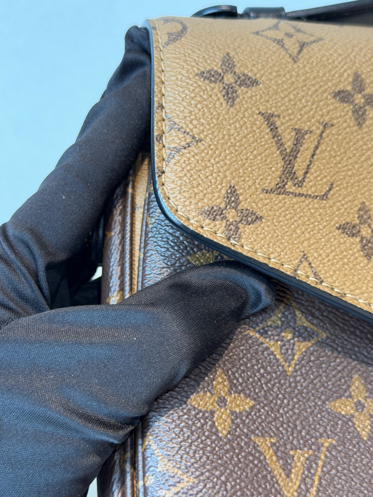 Authentic Louis Vuitton Pochette Metis Coated Canvas Crossbody Caramel eBay AG