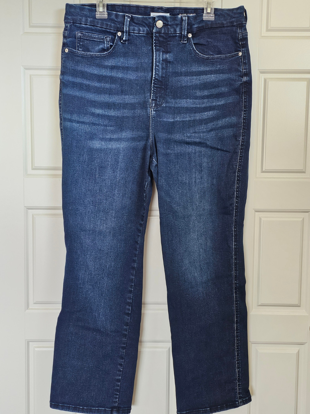Good American Always Fits Good Curve Straight Jeans 14-18 Plus High Rise