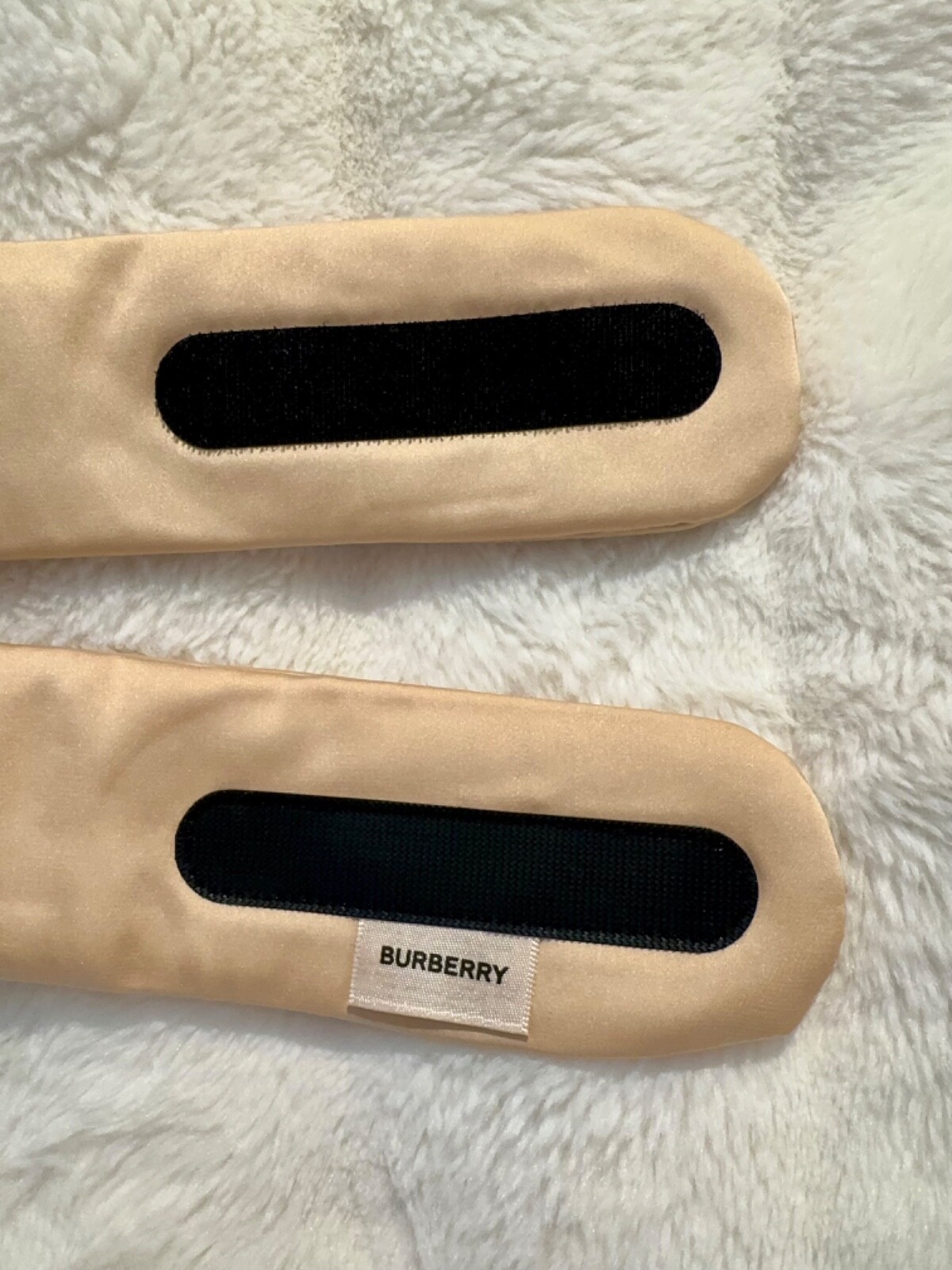 Burberry Beauty Beige Padded Silky Headband – Luxury Spa & Makeup Wrap