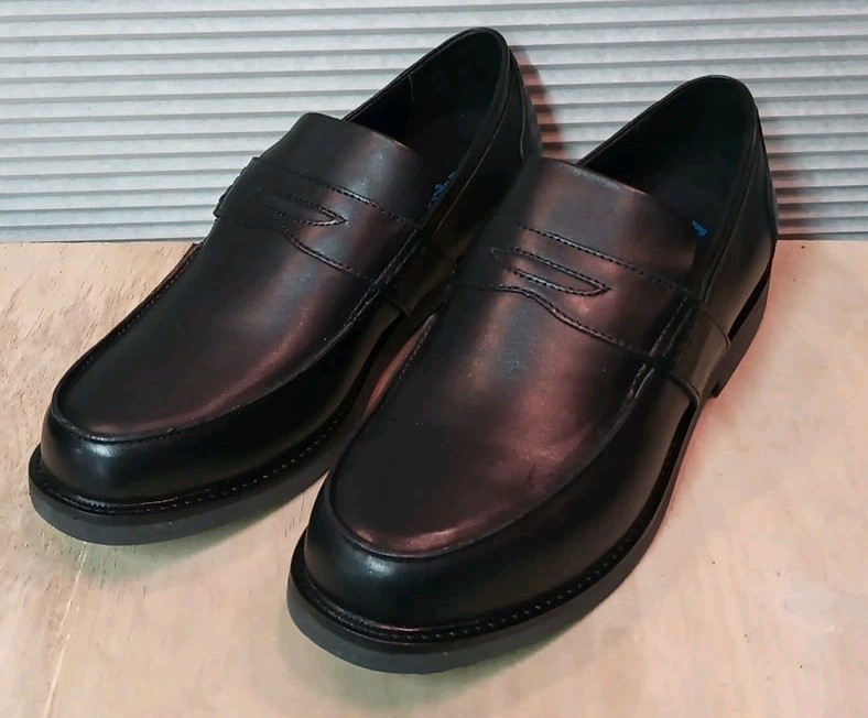 Apex Men’s Lexington LT200M Orthopedic Strap Loafer Dress Shoes Black Size 14 W