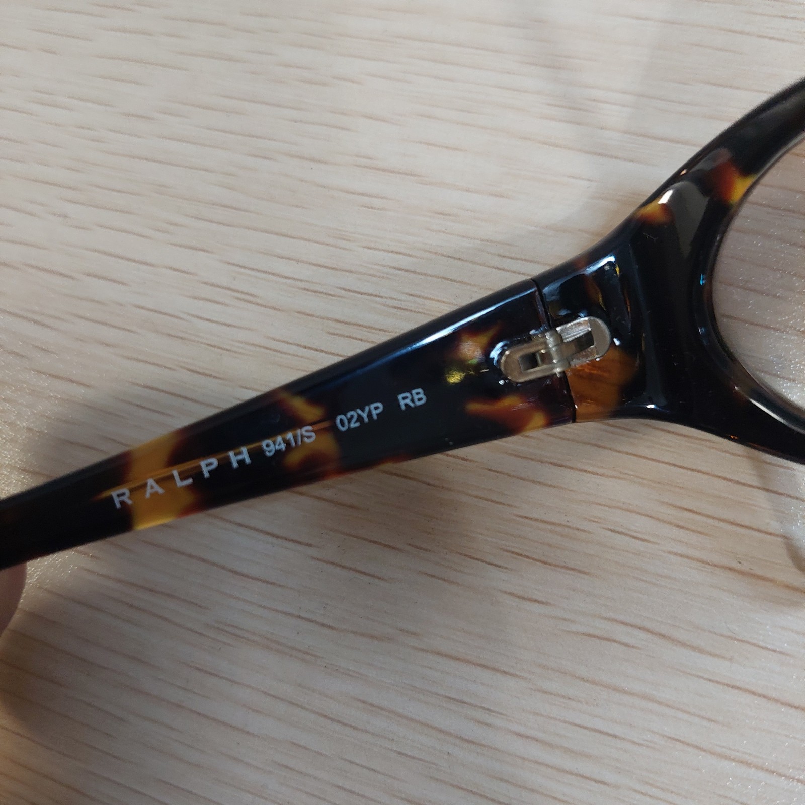 Vintage Ralph Lauren 941/S Tortoise Oval Sunglasses 90s Y2K Brown Lens 48-19mm