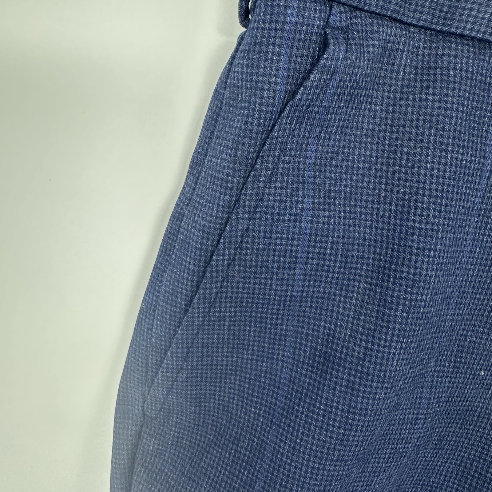 Brooks Brothers Advantage Chino Pants Men Size 36 X 34 Navy Plaid Clark