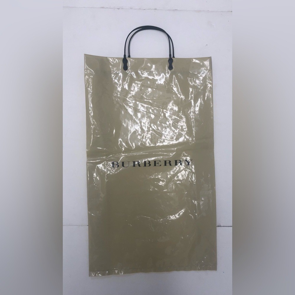 Burberry vintage shopping bag plastic 19×11 inches