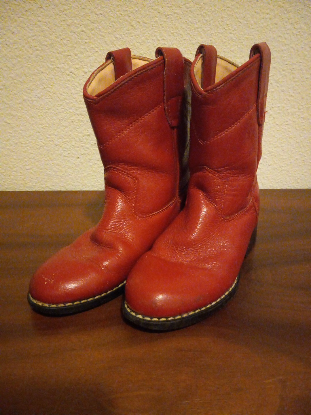 CHILDS A JAMA COWBOY TOMATO SOUP RED BOOTS SIZE 11