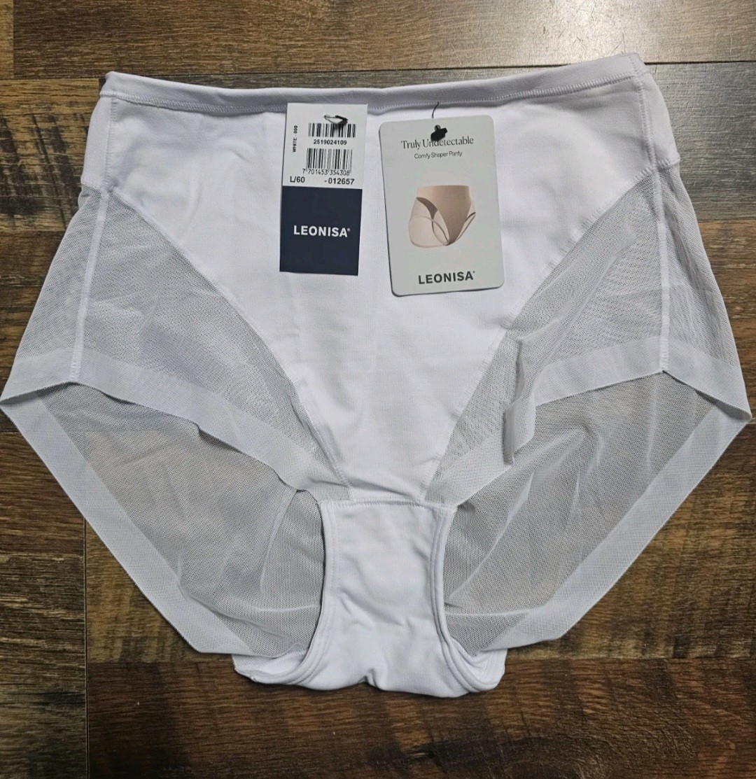 Leonisa Women’s Invisible High Waisted Tummy Control Underwear Shapewear Panties