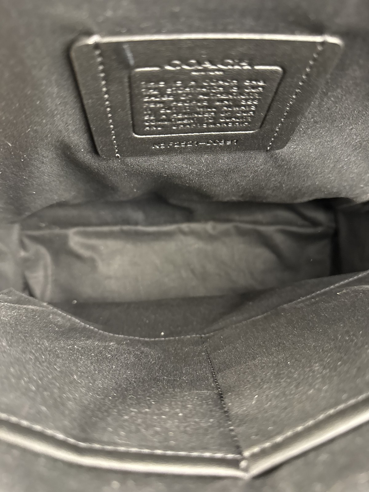 Size OS – Coach Black Crossgrain Leather Wade Backpack . Pre-Owned