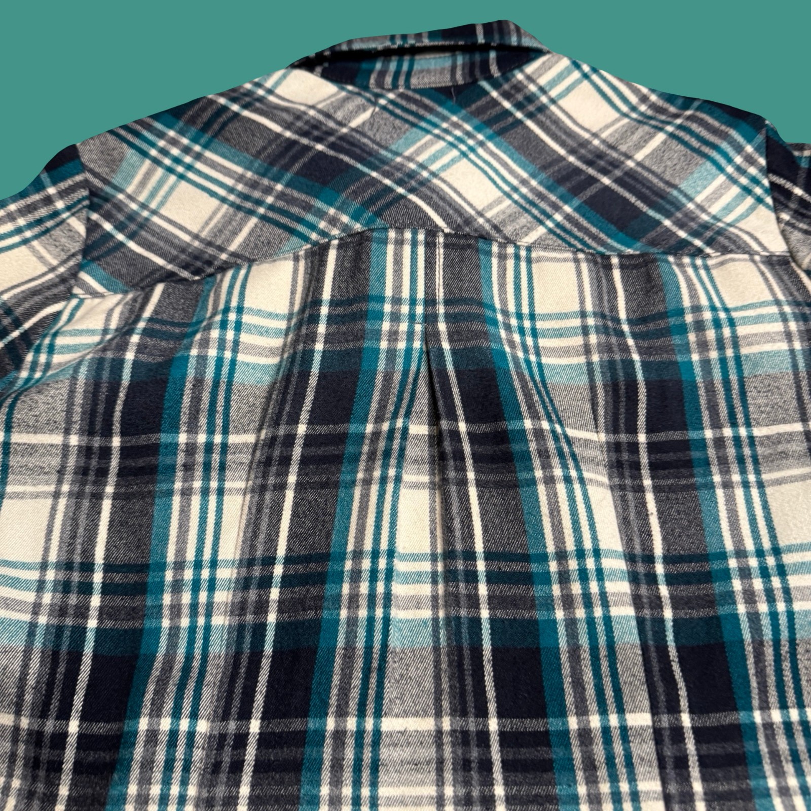 Dear John Womens Flannel Shirt Medium Plaid Pearl Snap Western Anthropologie