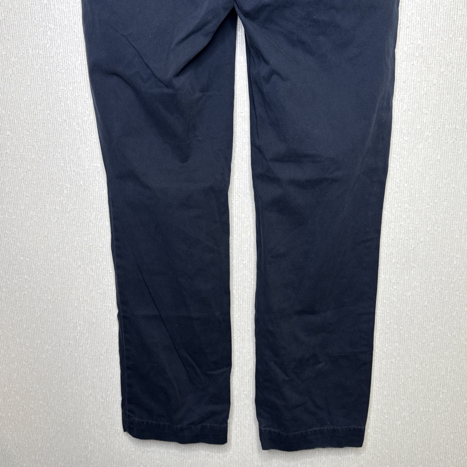 Polo Ralph Lauren Ethan Pant Mens 34×34 Navy Blue Pleated Cotton Chino Relaxed