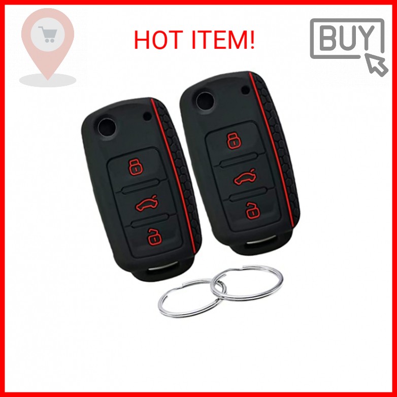 REPROTECTING Silicone Rubber Key Fob Cover Compatible with 2006-2015 VW Volkswag