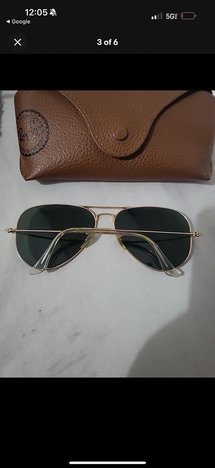Ray-Ban RB3025 Brown Polarized Lens Gold Metal Frame Sunglasses