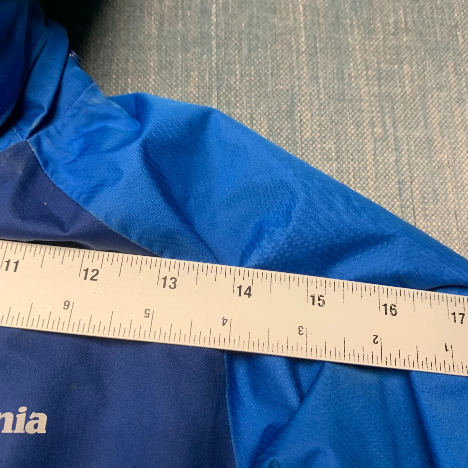 Patagonia Youth Ski Jacket Size XS 5-6 Blue Hooded Winter Insulated Full Zip