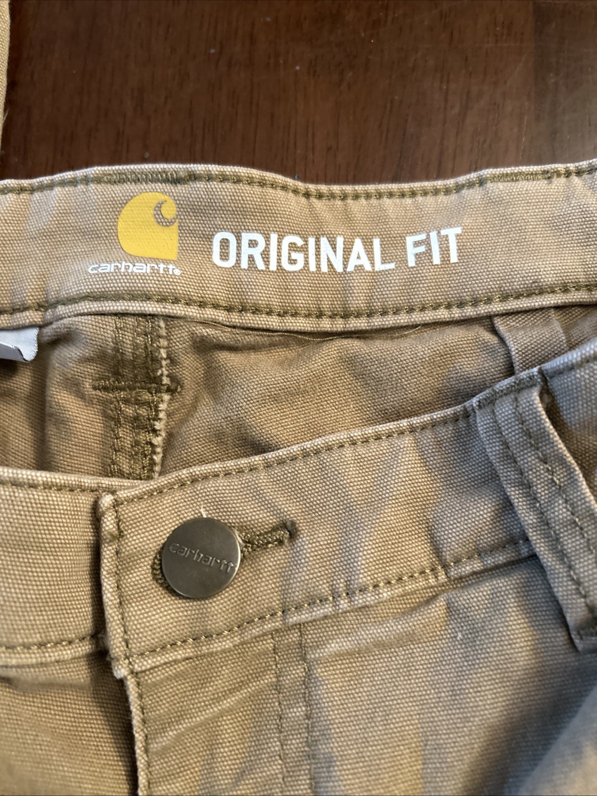 Carhartt Women’s Original Fit Canvas Work Pants Size 4 Regular Brown Utility