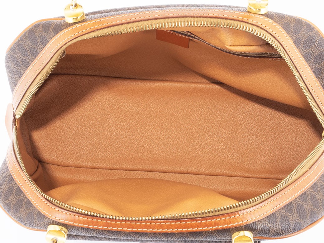 CELINE Macadam MC97 Tote PVC / Leather Brown Unisex Bag #URB376