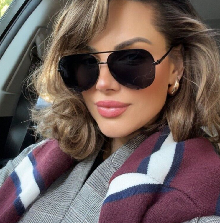 Big Aviator “KEY” OVERSIZED FLAT LENS Women Sunglasses Shades SHADZ GRADIENT