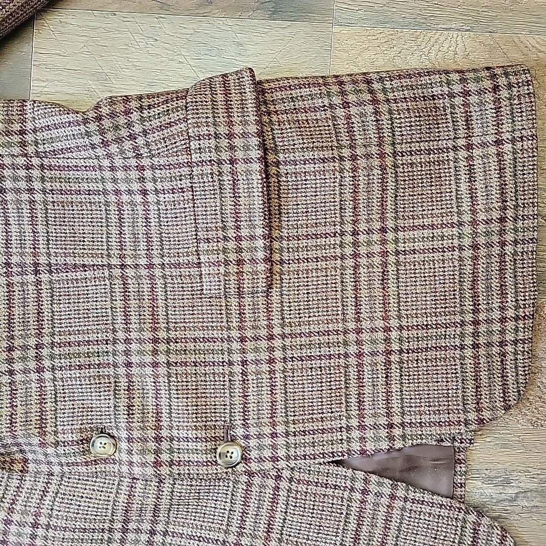 Tommy Hilfiger Tweed Jacket Mens 42R Houndstooth Wool Blazer