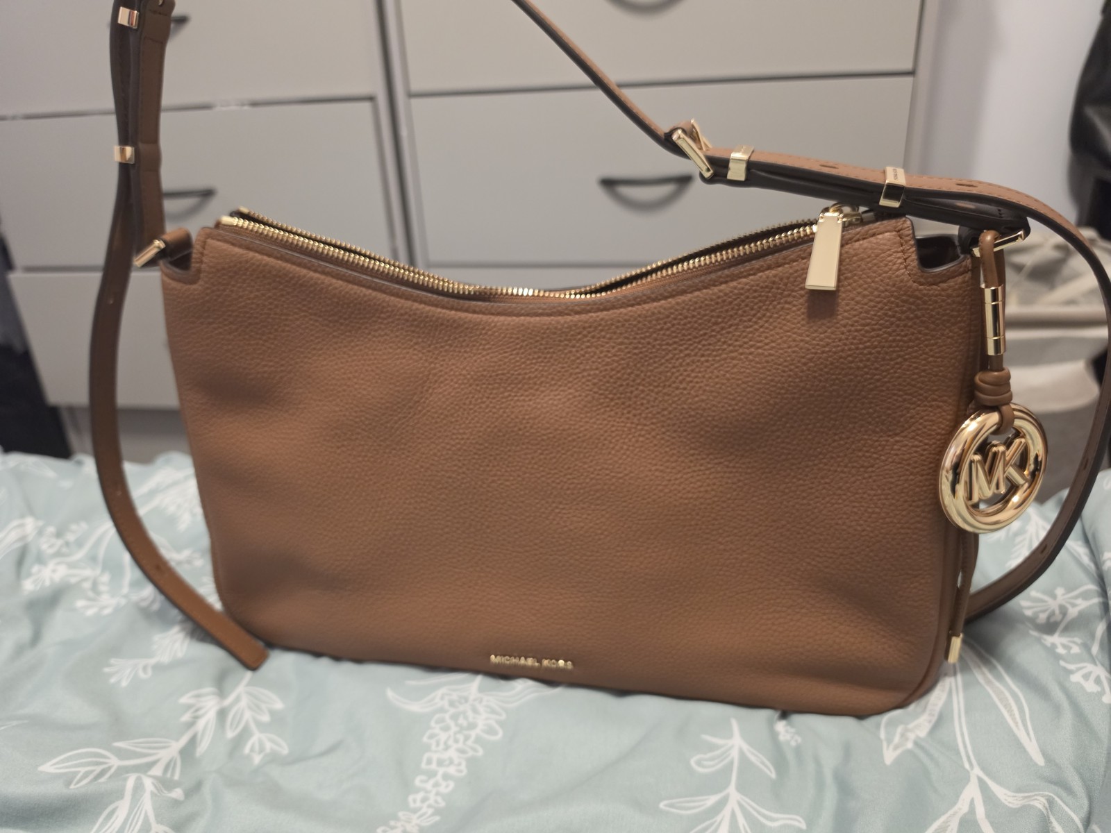 Michael Kors Medium Nolita Luggage Leather Shoulder Bag