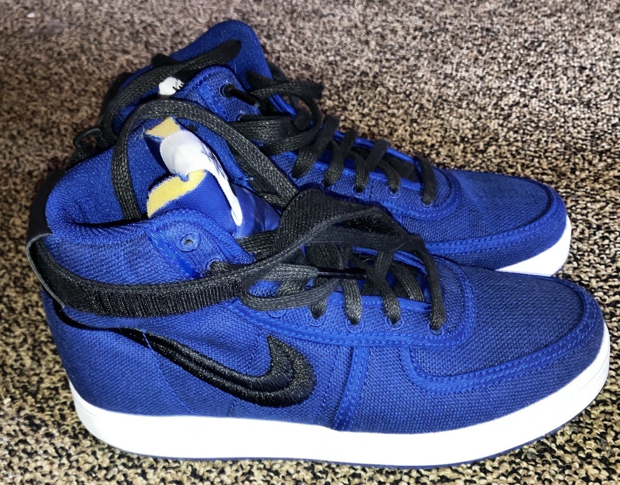 NIKE STUSSY X Men Vandal High Sneakers DX5425 400 SZ Men 6.5 Women 8