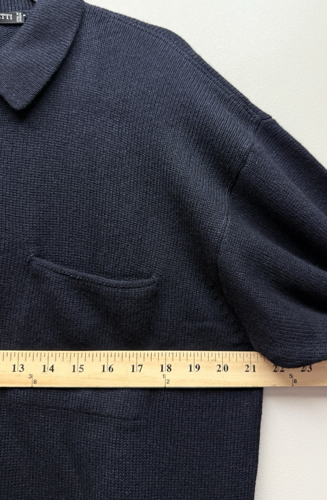 NEW Vintage Umberto Ginocchietti Men’s Black Cashmere Silk Sweater Sz 48 Italy