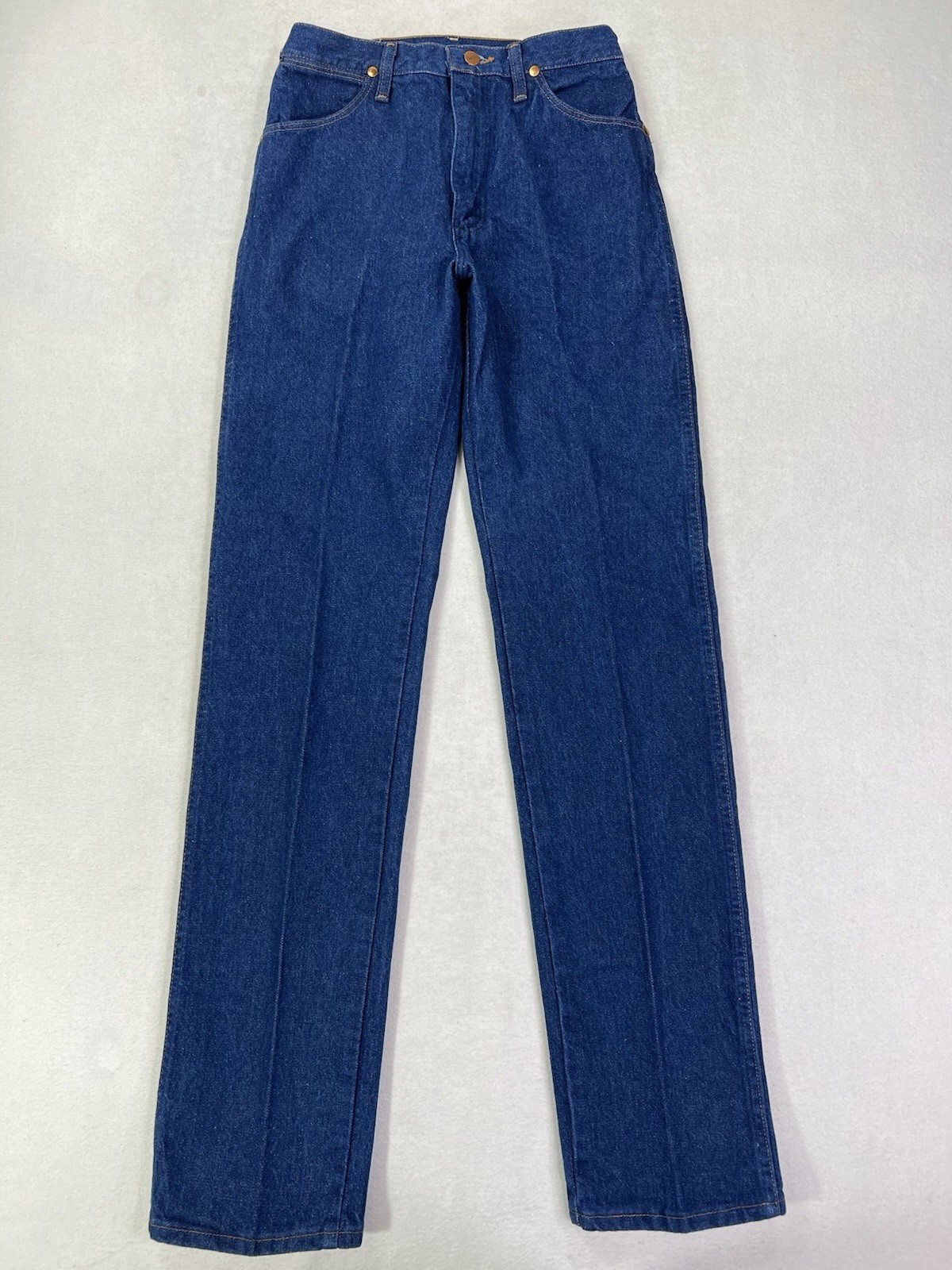 Lot of 2 Vintage Wrangler 14MWZ Jeans Women’s 7×34 Cowboy Cut Slim Fit Blue New