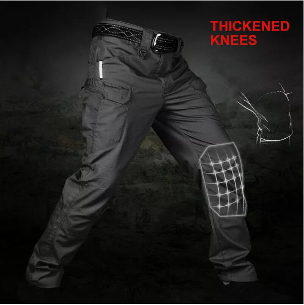 Tactical Mens Cargo Pants Waterproof Work Pants Outdoor Hiking Combat Trousers