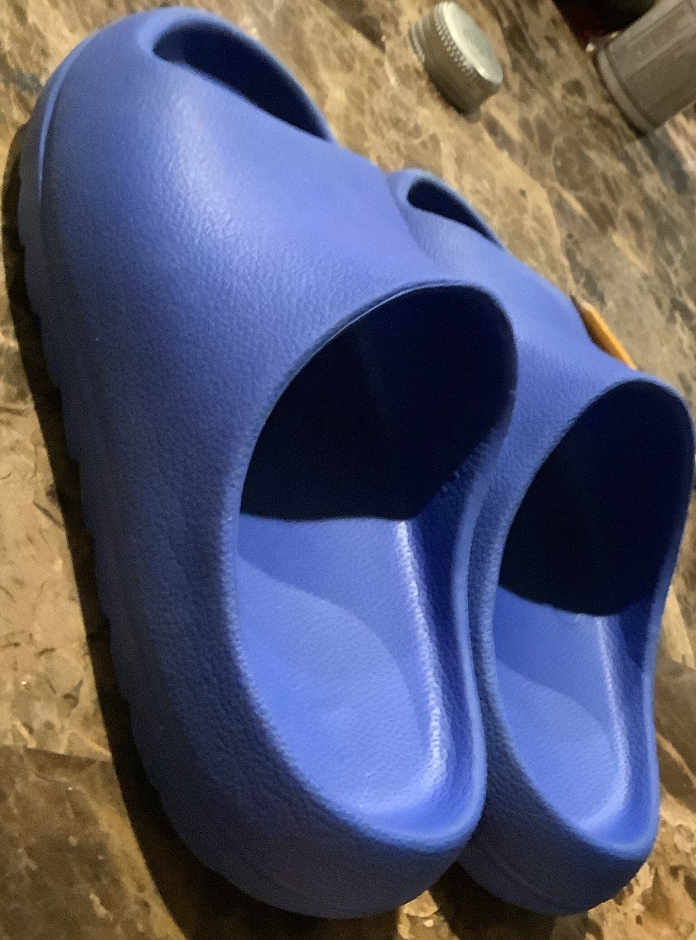 FUBAR Men’s US 11 Blue Slide Sandals EVA Foam Upper Slip-On Casual Solid