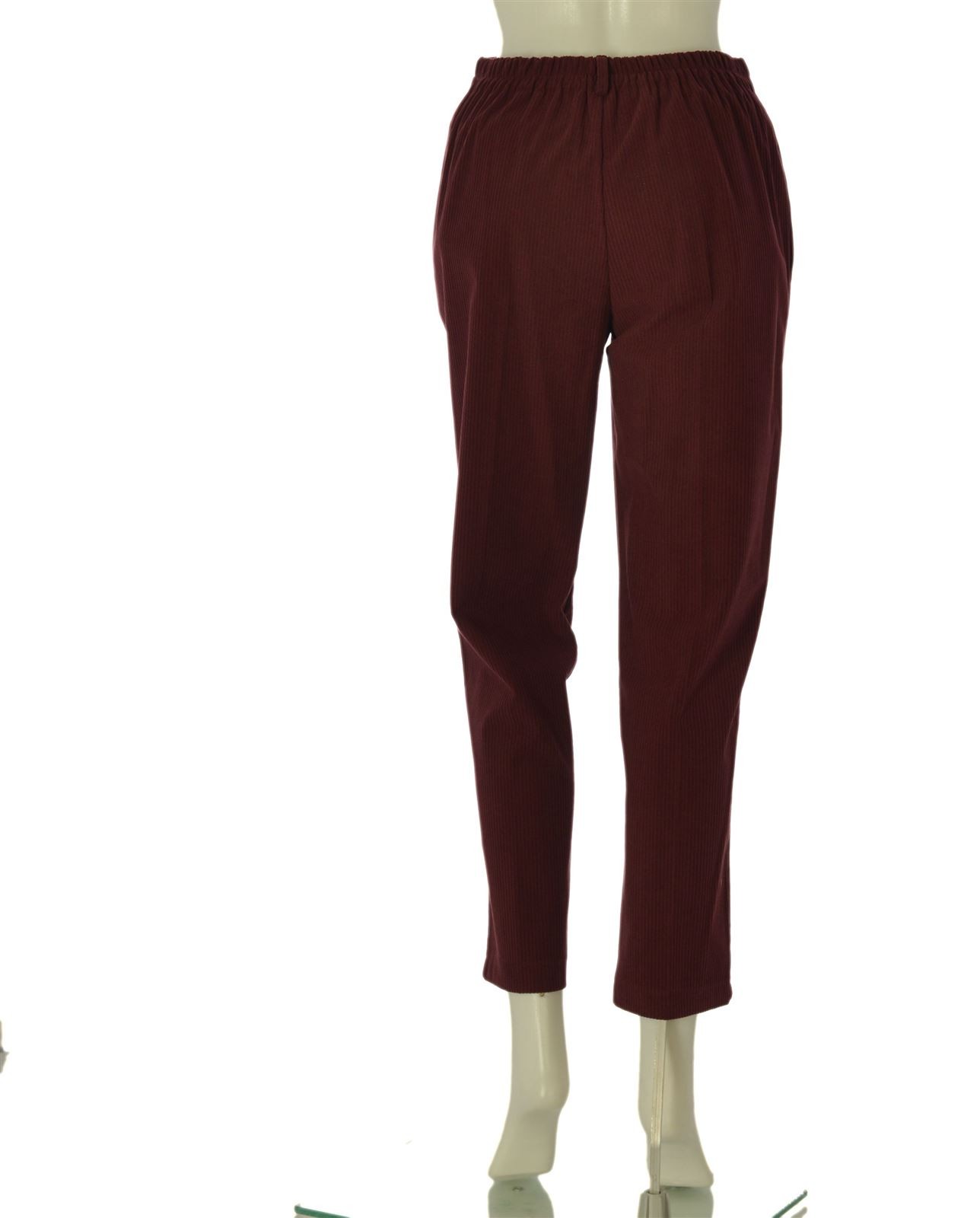 WOMEN’S TROUSERS GRIFFAI VELVET ELASTIC BUTTON ZIPPER LOOPS ART. 5987