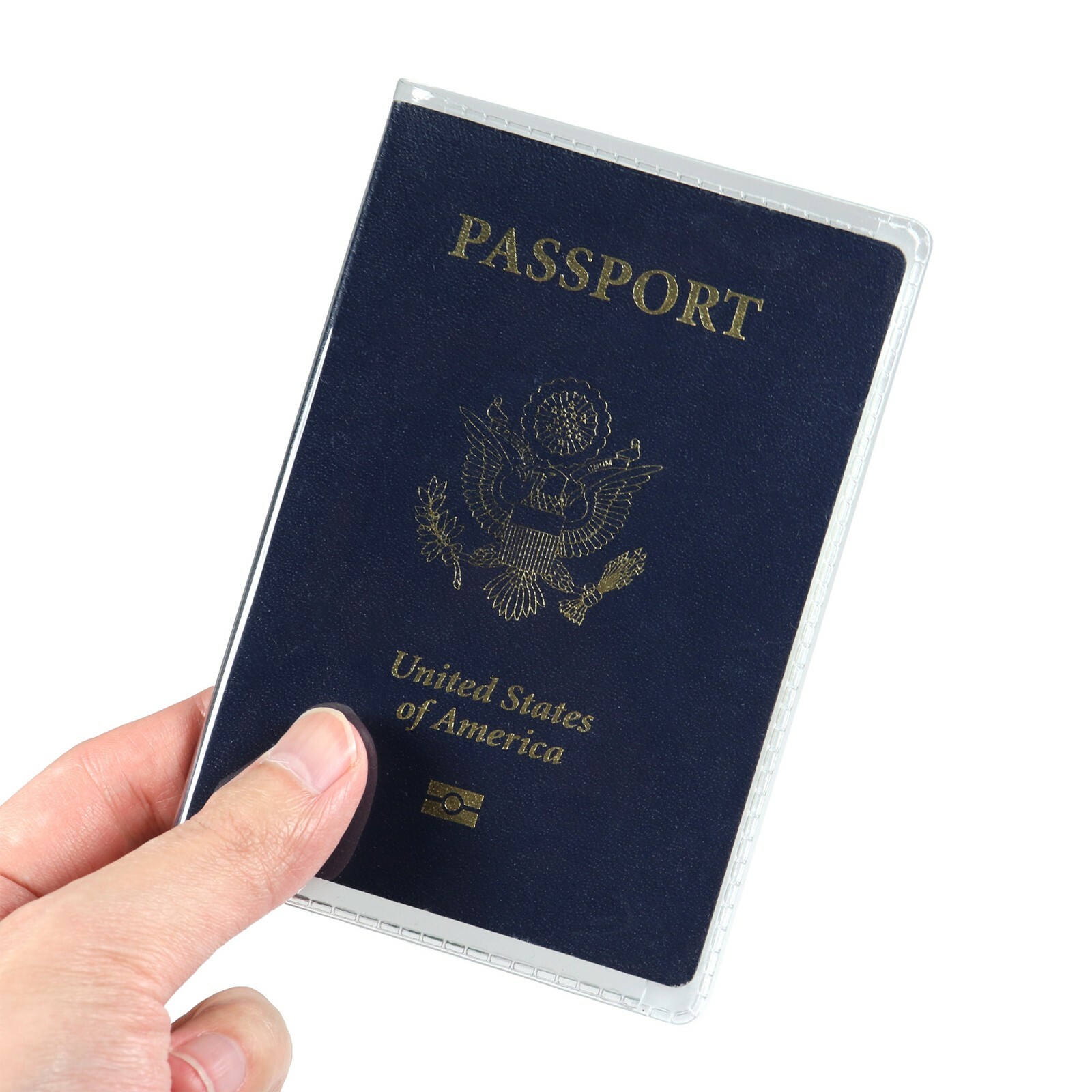 Clear Passport Cover Plastic Passport Protector Vinyl ID Card Protector Case 6pc