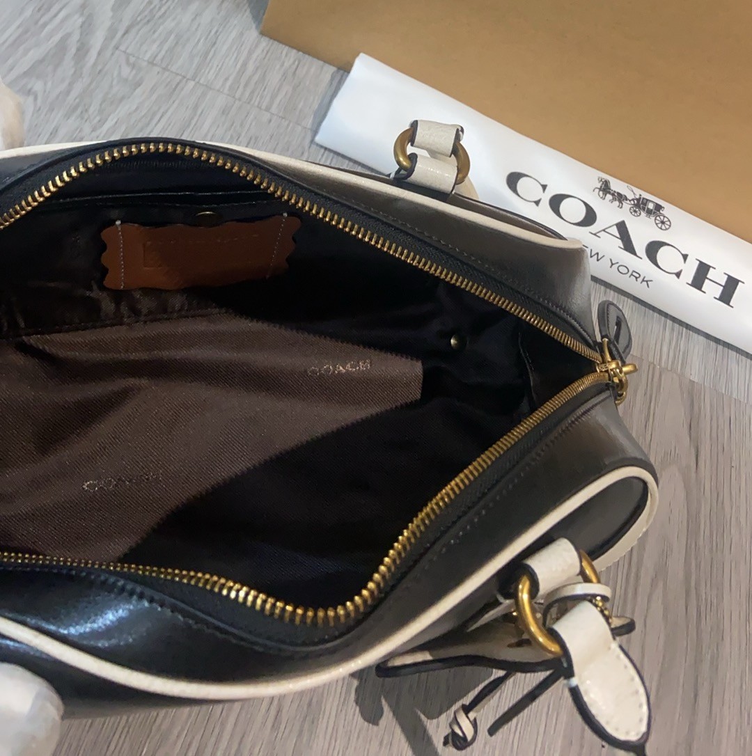 Coach Bowling Shoulder Bag CDU49 black