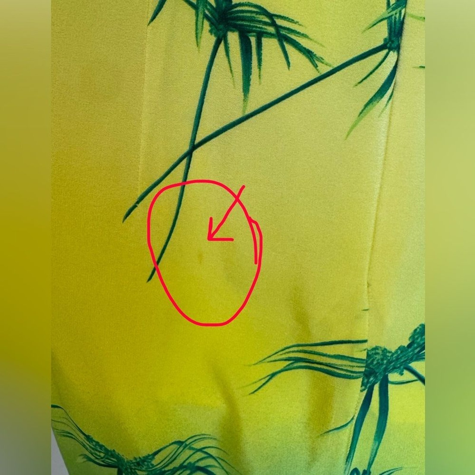 Escada Silk Palm Print Ombré Dress 🏝️