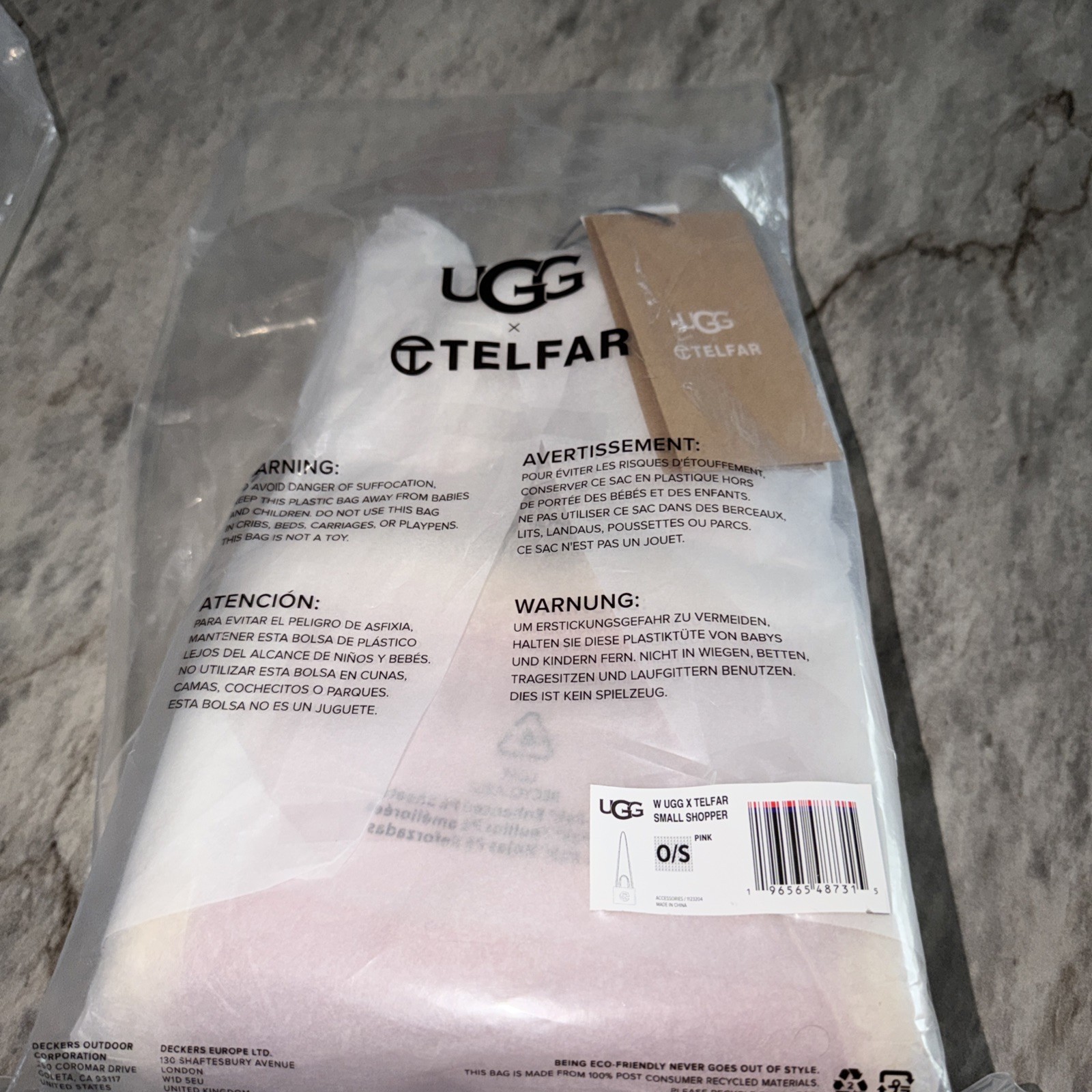 Ugg Telfar NWT small Pink Tote