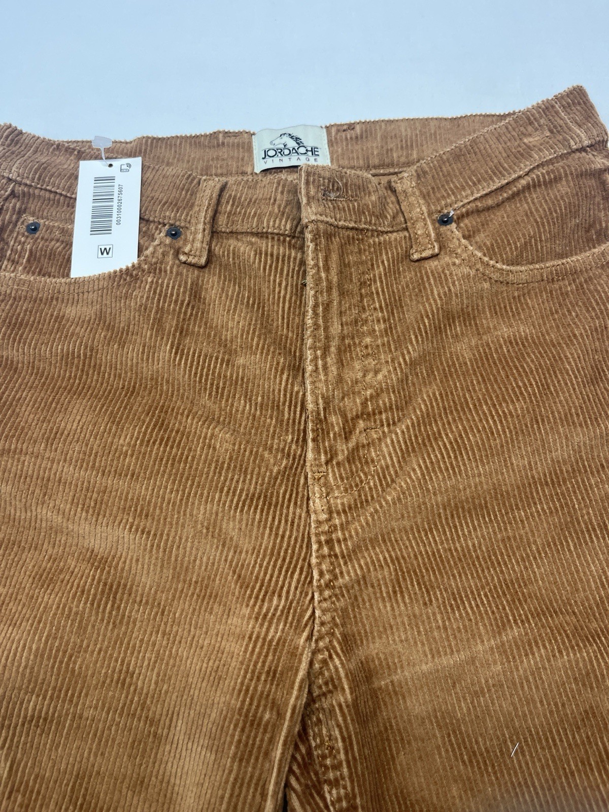 Ladies Jordache Vintage Copper Brown Corduroy Flare Pants S6 office work 1206