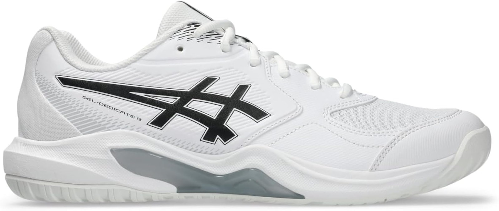 ASICS Men’s Gel-Dedicate 9 Tennis – White/Black – 9.5