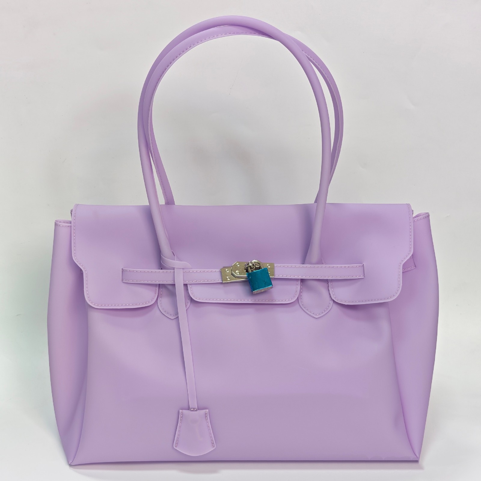 Jellyfirkin New Summer Style Kiiikiii Jelly Tote Shoulder Bag Large Capacity Und