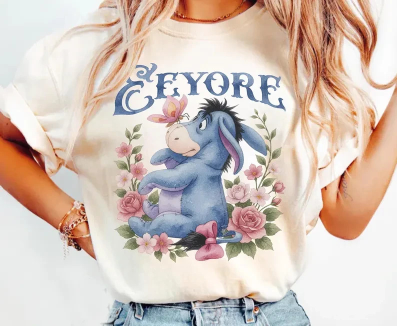 Eeyore Shirt, Floral The Family Vacation Trip Tee