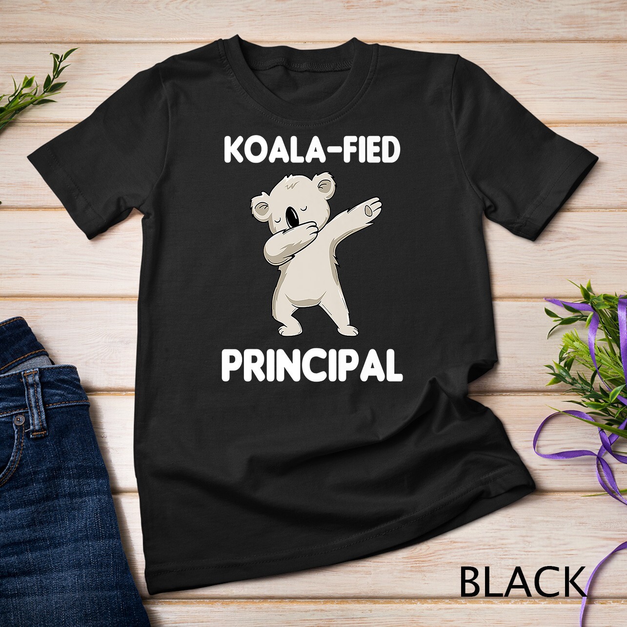Funny Koalafied Principal Cute Dabbing Koala Appreciation Premium Unisex T-shirt