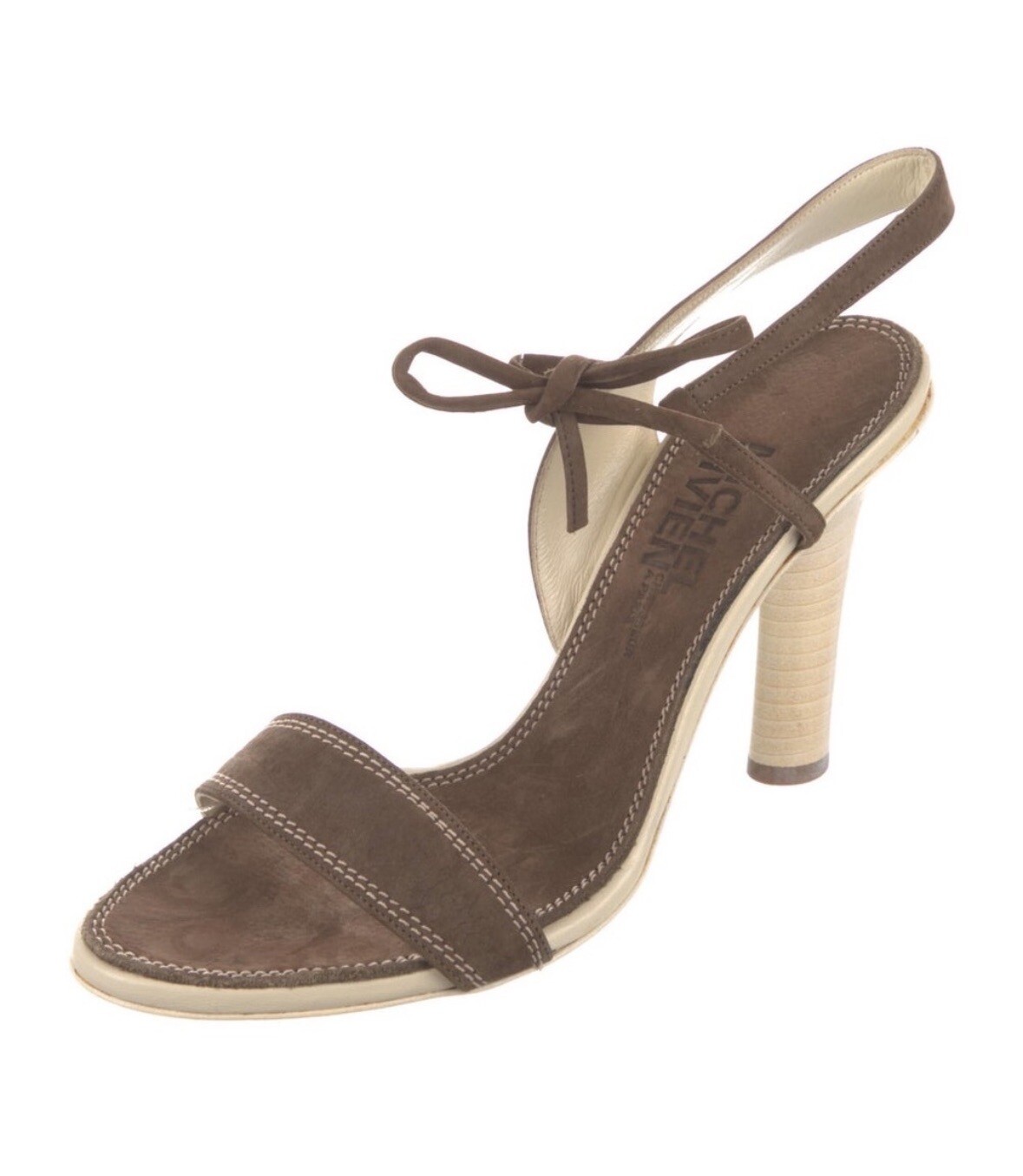 MICHEL VIVIEN Sandals Tan Suede EU36(Approx. 22.5cm)