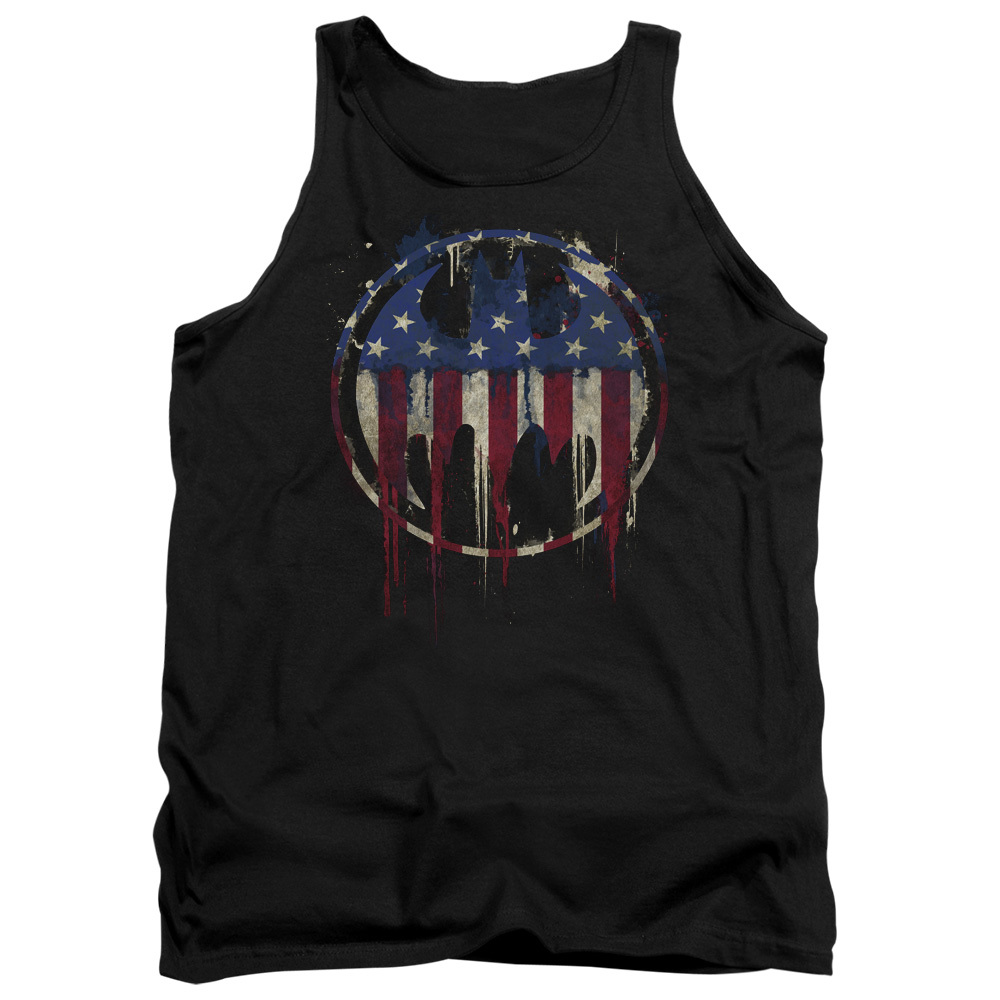 BATMAN BLEEDING SIGNAL Licensed Men’s Graphic Tank Top Sleeveless Tee SM-2XL