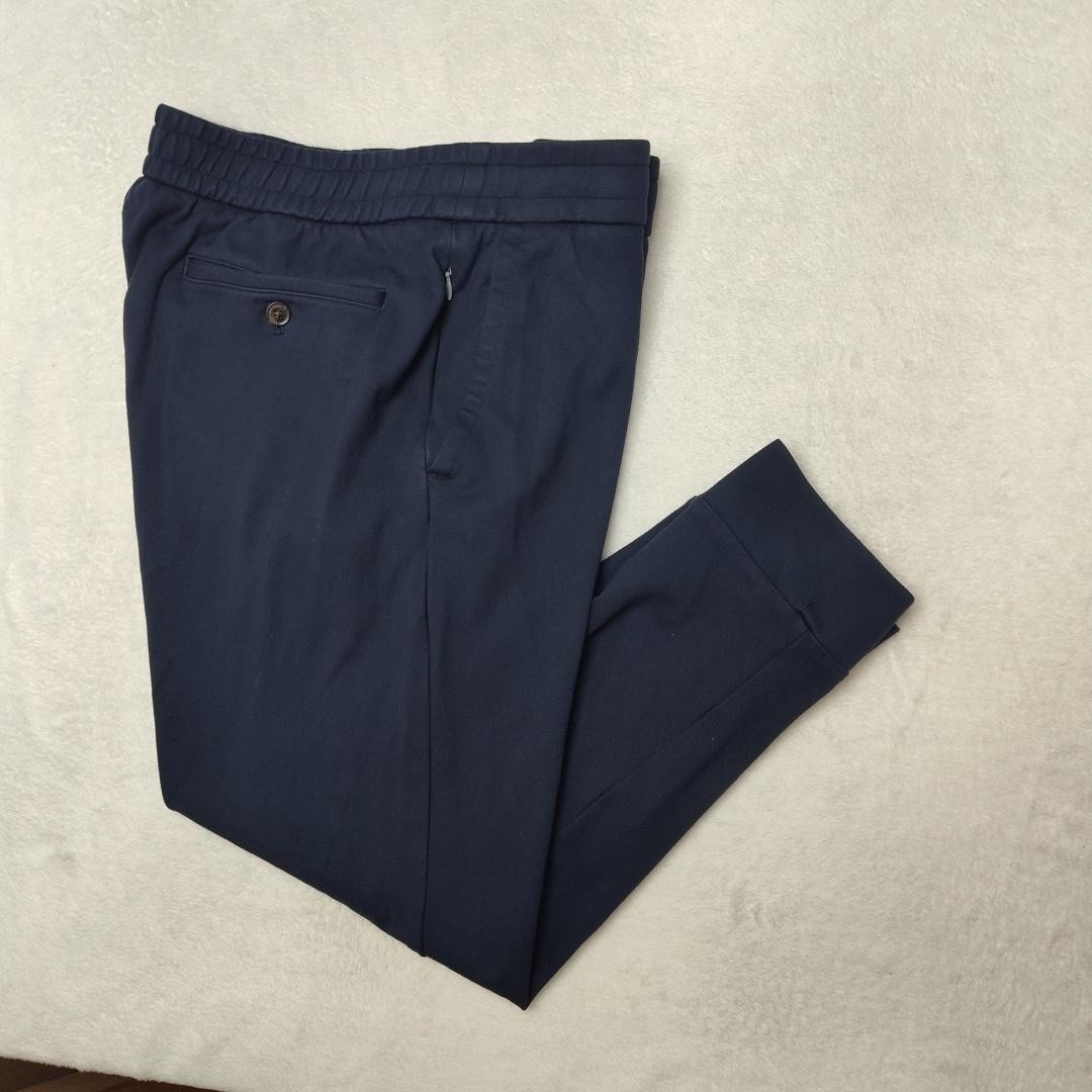 Bonobos Jogger Pants Mens Large Blue Regular Stretch Elastic Drawstring Golf