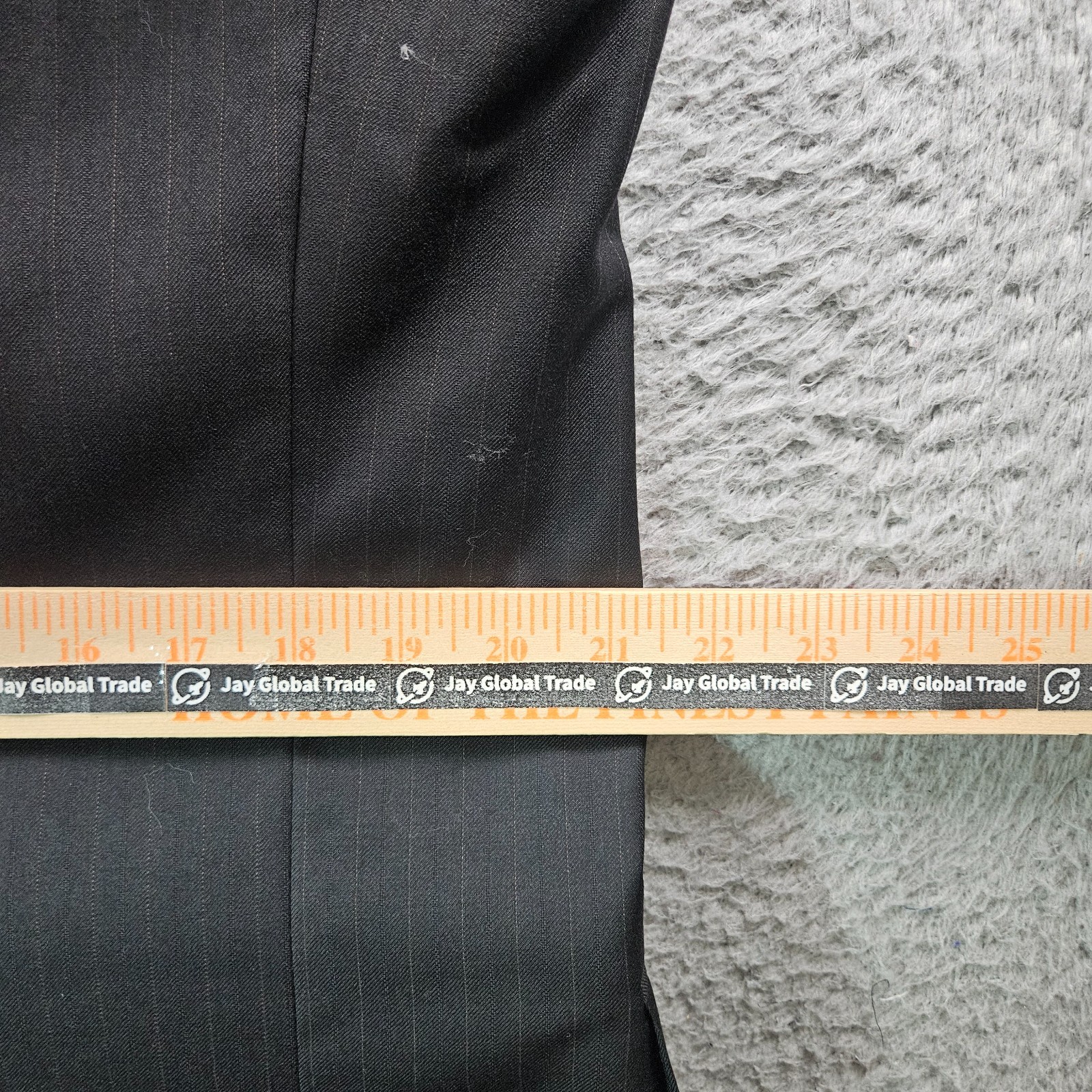 Hart Schaffner & Marx 42L 2PC Suit Blazer Men Pants 36 x 33 Gold Trumpeter Gray