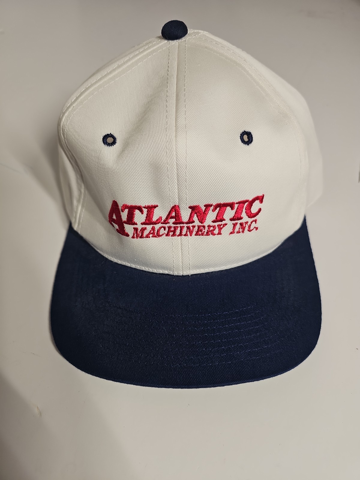 Vintage Atlantic Machinery Inc YoungAn Hat Co. 100% Cotton USA Company Logo Cap